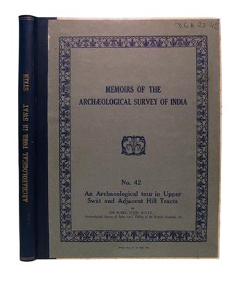 STEIN, MARC AUREL, Sir.  An Archaeological Tour in Upper Swat and Adjacent Hill Tracts.  1930